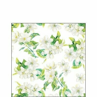 Ambiente Serviette Kirschblüte weiß 25 x 25 cm