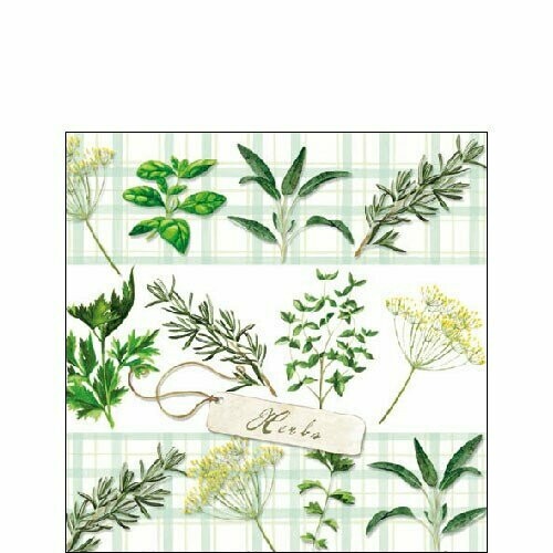 Ambiente Serviette Herbs 25 x 25 cm