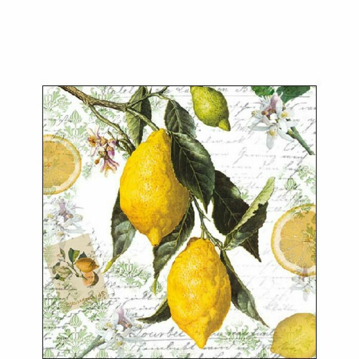 Ambiente Serviette Lemon 25 x 25 cm Ambiente Serviette Lemon 25 x 25 cm