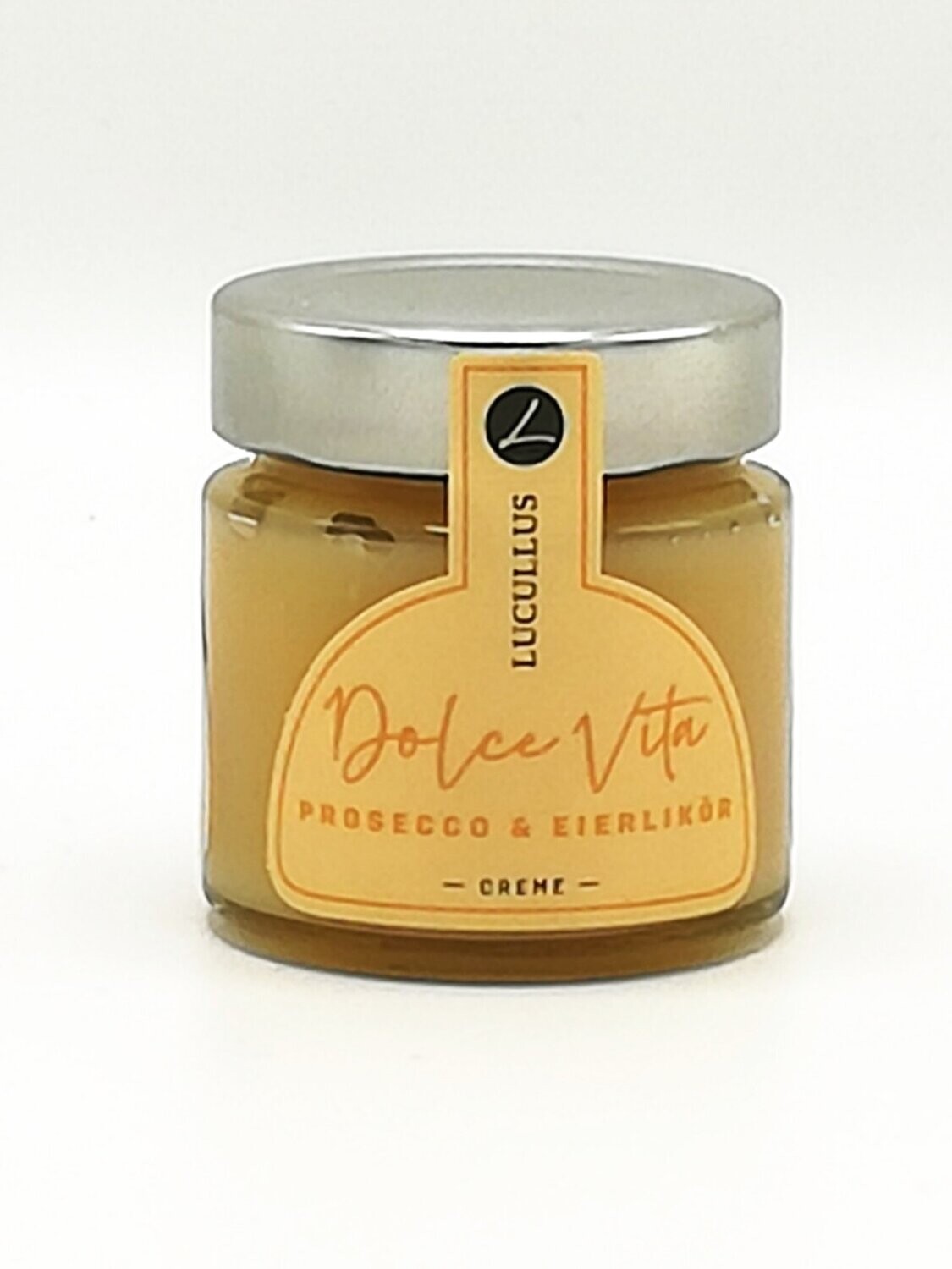 Lucullus Dolce Vita Prosecco & Eierlikör Creme 140 g (28,50 €/kg) Lucullus Dolce Vita Prosecco & Eierlikör Creme 140 g (28,50 €/kg)