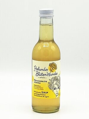 Holunder Blüten Wunder - Holunderblüte & Ingwer - Sirup 250 ml (23,80 €/ltr.)
