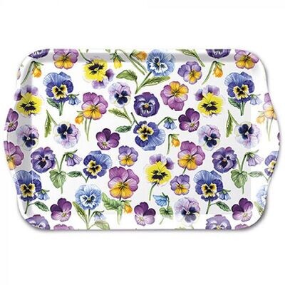 Ambiente Tray Melamine 13 x 21 cm Pansy all over