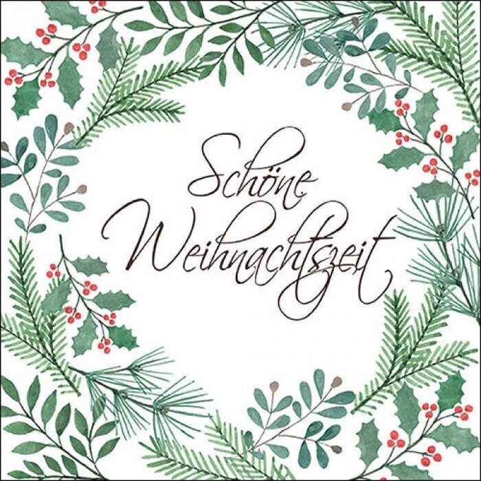 Ambiente Serviette "Schöne Weihnachtszeit"  33 x 33 cm