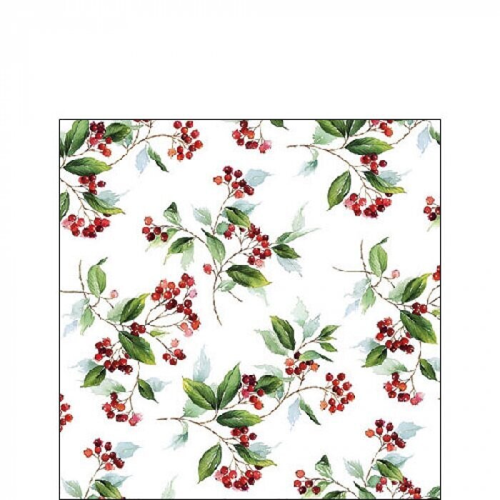 Ambiente Serviette Winter Foliage  25 x 25 cm Ambiente Serviette Winter Foliage  25 x 25 cm