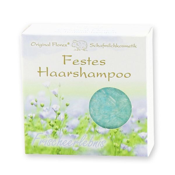Florex Festes Haarshampoo mit Schafmilch 58g - Frischeerlebnis 
(129,30 €/kg)