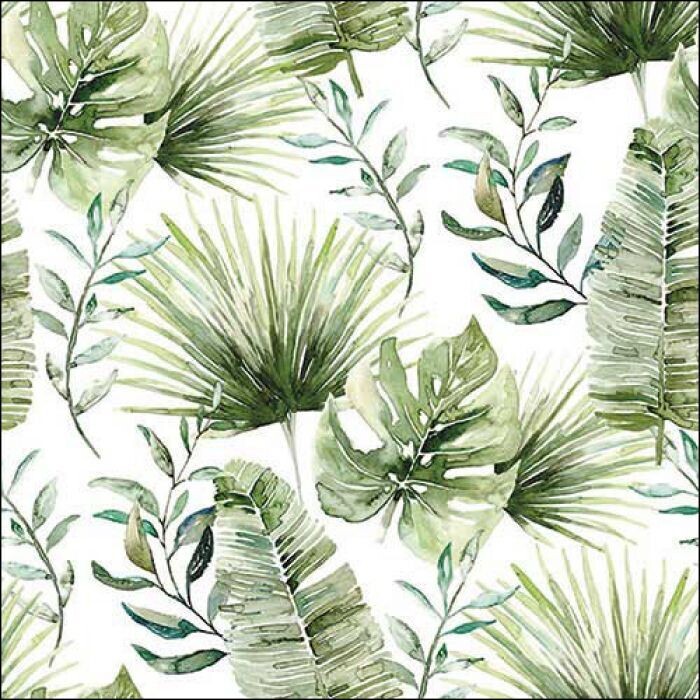 Ambiente Serviette Jungle Leaves 33 x 33 cm