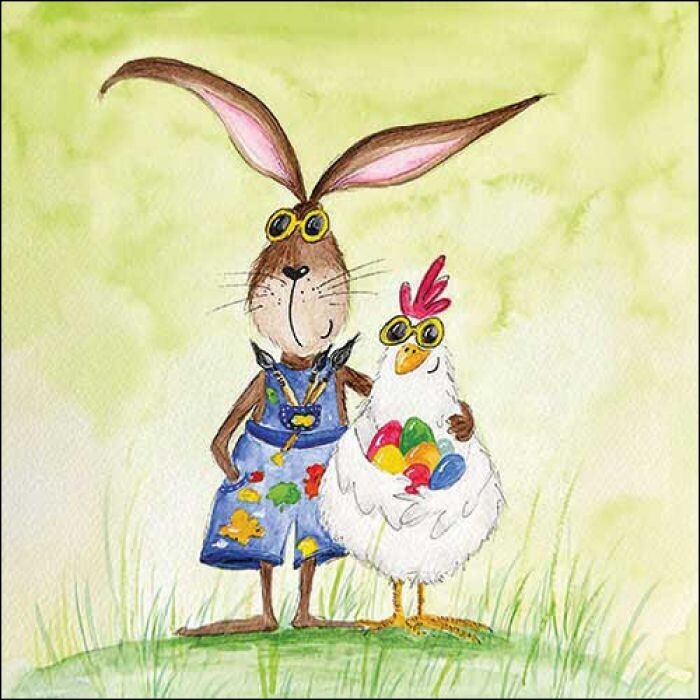 Ambiente Serviette Sunny Easter  33 x 33 cm