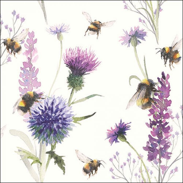 Ambiente Serviette Bumblebees 33 x 33 cm