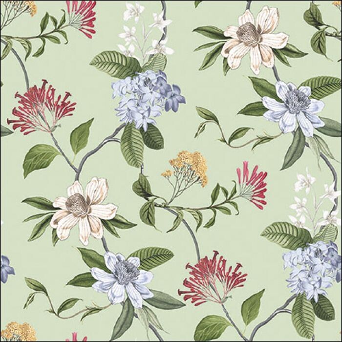 Ambiente Serviette Floral mix green 33 x 33 cm
