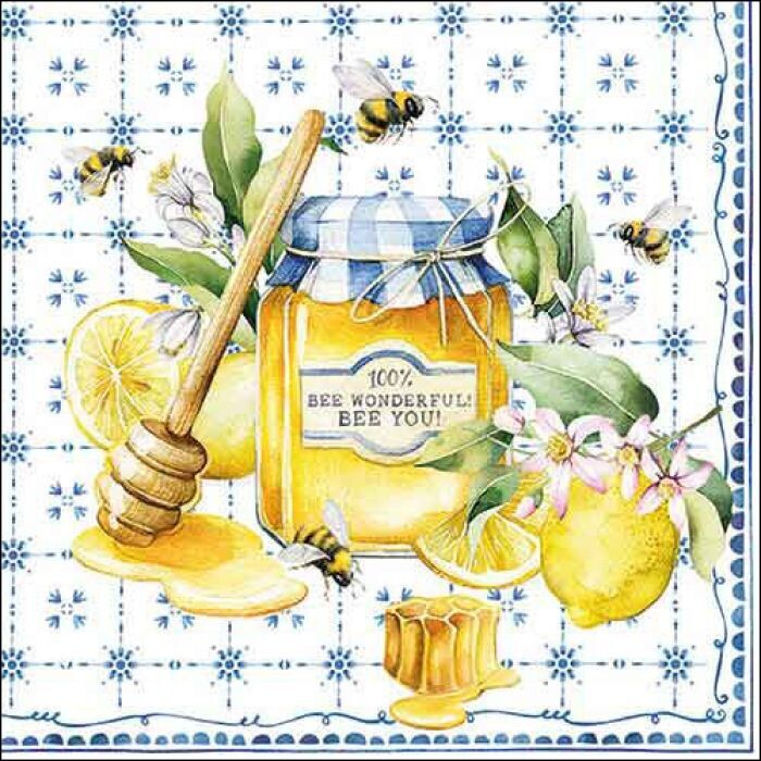 Ambiente Serviette Bee Wonderful 33 x 33 cm