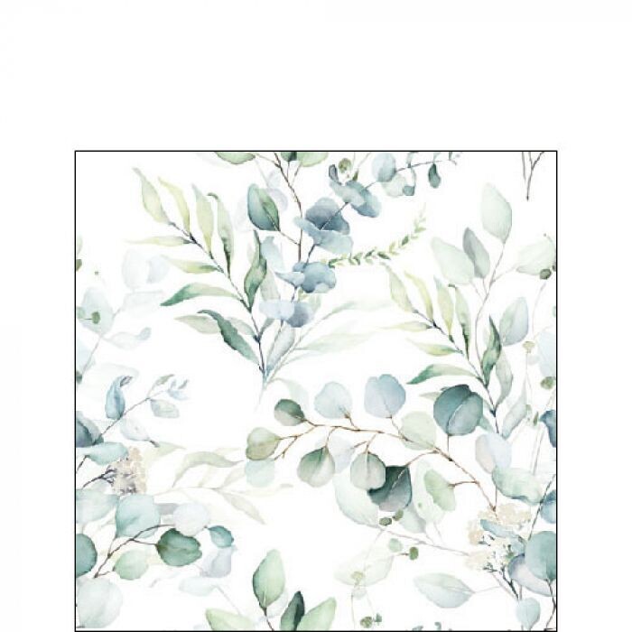 Ambiente Serviette Eucalyptus all over 25 x 25 cm