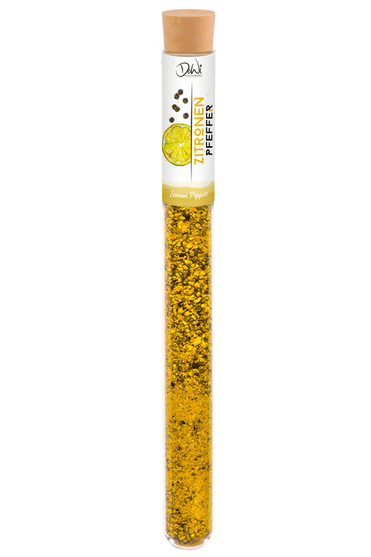 DeWi Zitronenpfeffer im Reagenzglas - Inhalt 11 g (268,20 €/kg) DeWi Zitronenpfeffer im Reagenzglas - Inhalt 11 g (268,20 €/kg)