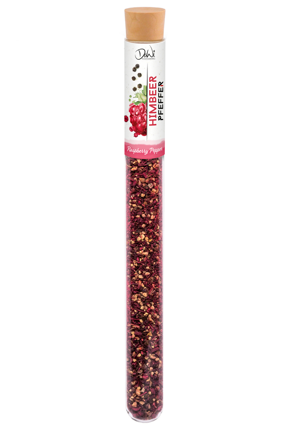 DeWi Himbeerpfeffer im Reagenzglas - Inhalt 11 g (268,20 €/kg)