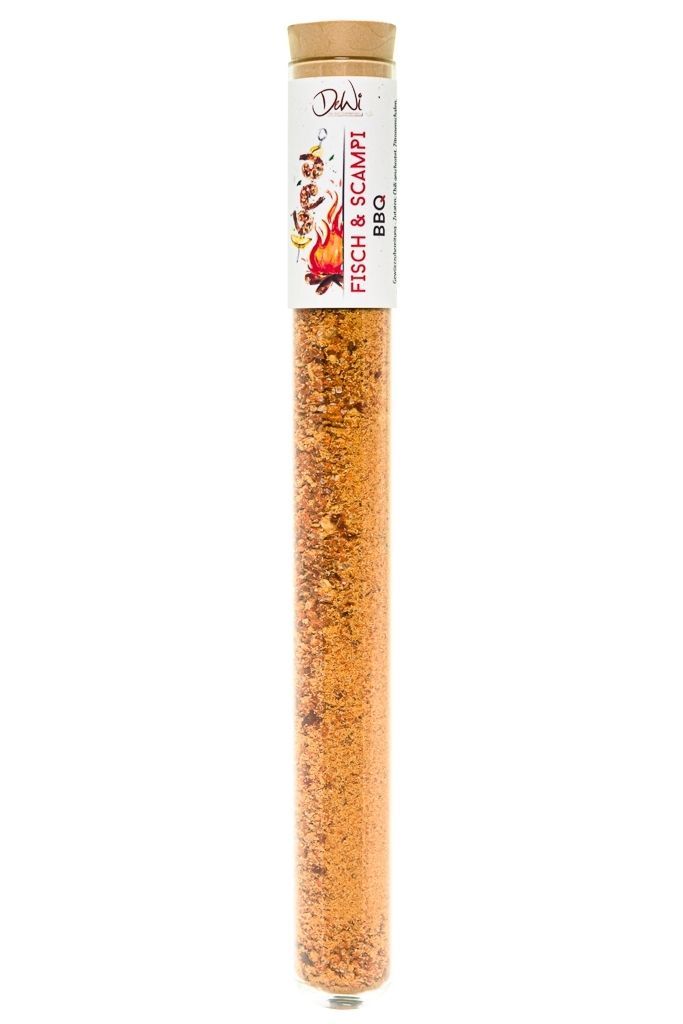 DeWi Fisch & Scampi Gewürz im Reagenzglas XL - Inhalt 33 g (119,69 €/kg)