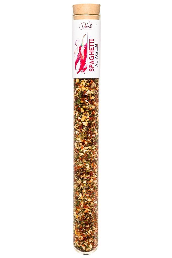DeWi Spaghetti al Aglio im Reagenzglas XL - Inhalt 25 g (158,00 €/kg)