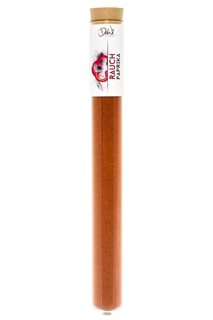 DeWi Paprikapulver geräuchert im Reagenzglas XL - Inhalt 25 g (158,00 €/kg)