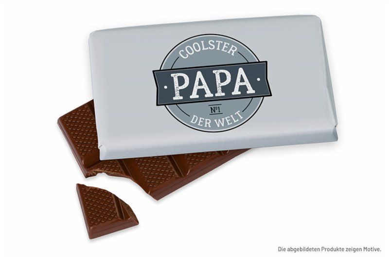 Mini-Schokolade "Coolster Papa" 40 g  (45,00 €/kg)
