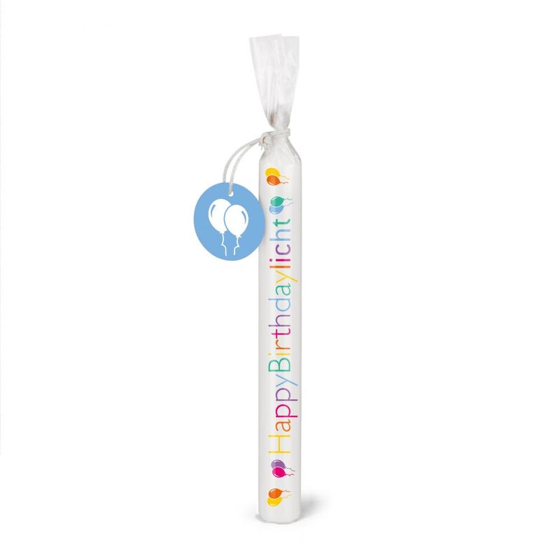 Wünschelicht Stabkerze   Wünschelicht Stabkerze  "HappyBirthdaylicht"