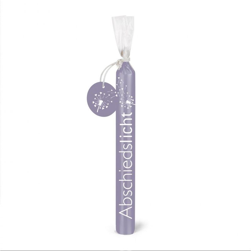 Wünschelicht Stabkerze   Wünschelicht Stabkerze  "Abschiedslicht"