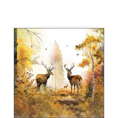 Ambiente Serviette Autumn forest 25 x 25 cm