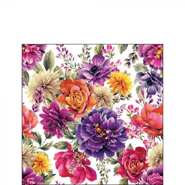Ambiente Serviette Anne white 25 x 25 cm