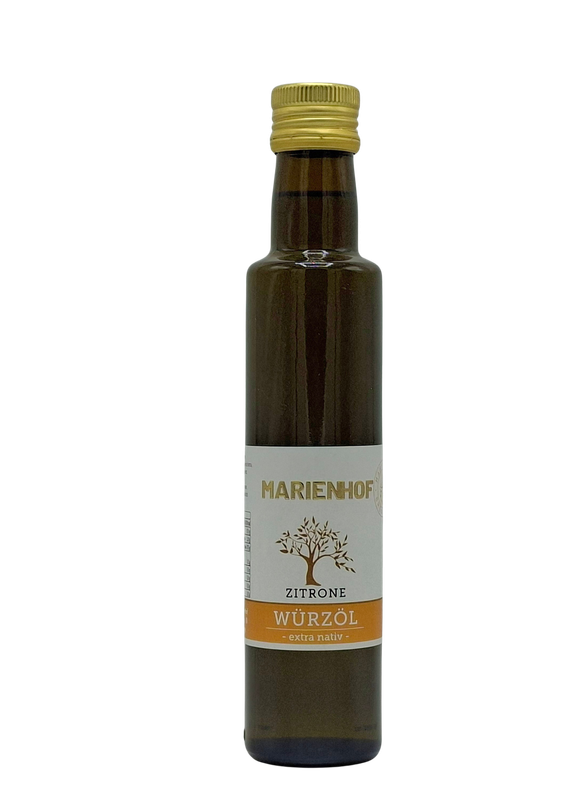 Würzöl Zitrone - extra nativ - kaltgepresst  250 ml (43,80 €  /  ltr.)