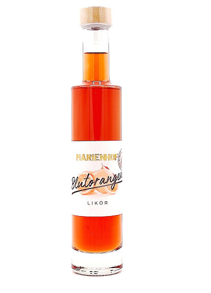 Marienhof Blutorangen-Likör 20 % Vol. 200 ml (54,75 €/ltr.) Marienhof Blutorangen-Likör 20 % Vol. 200 ml (54,75 €/ltr.)