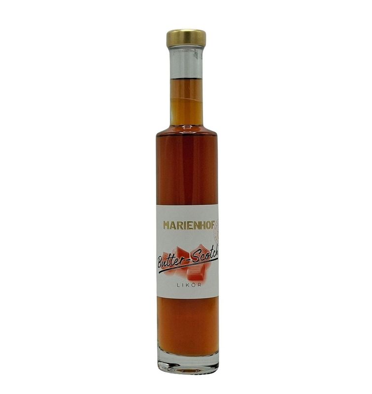 Marienhof Butterscotch-Likör 18 % Vol. 200 ml (54,75 €/ltr.) Marienhof Butterscotch-Likör 18 % Vol. 200 ml (54,75 €/ltr.)