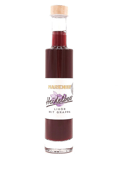 Marienhof Heidelbeer mit Grappa Likör 20 % Vol.  200 ml (54,75 €/ltr.)