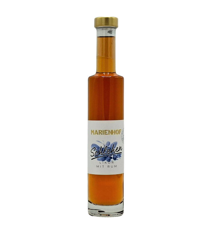 Marienhof Schlehen Likör mit Rum verfeinert 25 % Vol.  200 ml (54,75 €/ltr.)
