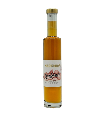 Marienhof Walnuss Likör mit Cognac verfeinert 25 % Vol. 200 ml (54,75 € / ltr.) Marienhof Walnuss Likör mit Cognac verfeinert 25 % Vol. 200 ml (54,75 € / ltr.)