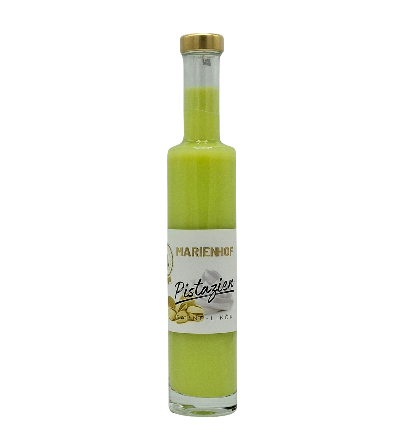 Marienhof Pistazien-Sahne Likör 17 % Vol. 200 ml (54,75 €/ltr.) Marienhof Pistazien-Sahne Likör 17 % Vol. 200 ml (54,75 €/ltr.)