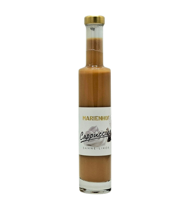 Marienhof Cappuccino-Sahne Likör 17 % Vol. 200 ml (54,75 €/ltr.) Marienhof Cappuccino-Sahne Likör 17 % Vol. 200 ml (54,75 €/ltr.)