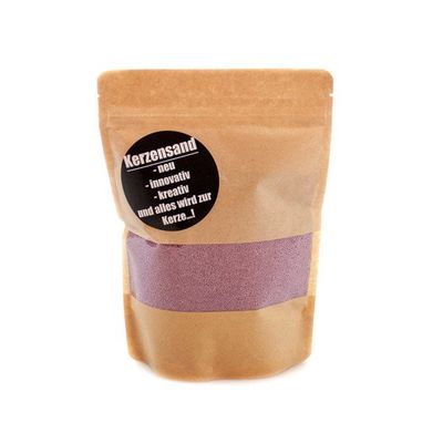 Kerzensand lilac light  400g Wachsgranulat inkl. 2 Dochte (22,40 €/kg)