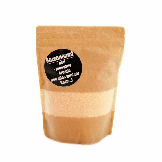 Kerzensand vanille 400g Wachsgranulat inkl. 2 Dochte (22,40 €/kg)