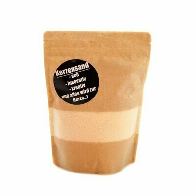 Kerzensand vanille 400g Wachsgranulat inkl. 2 Dochte (22,40 €/kg)