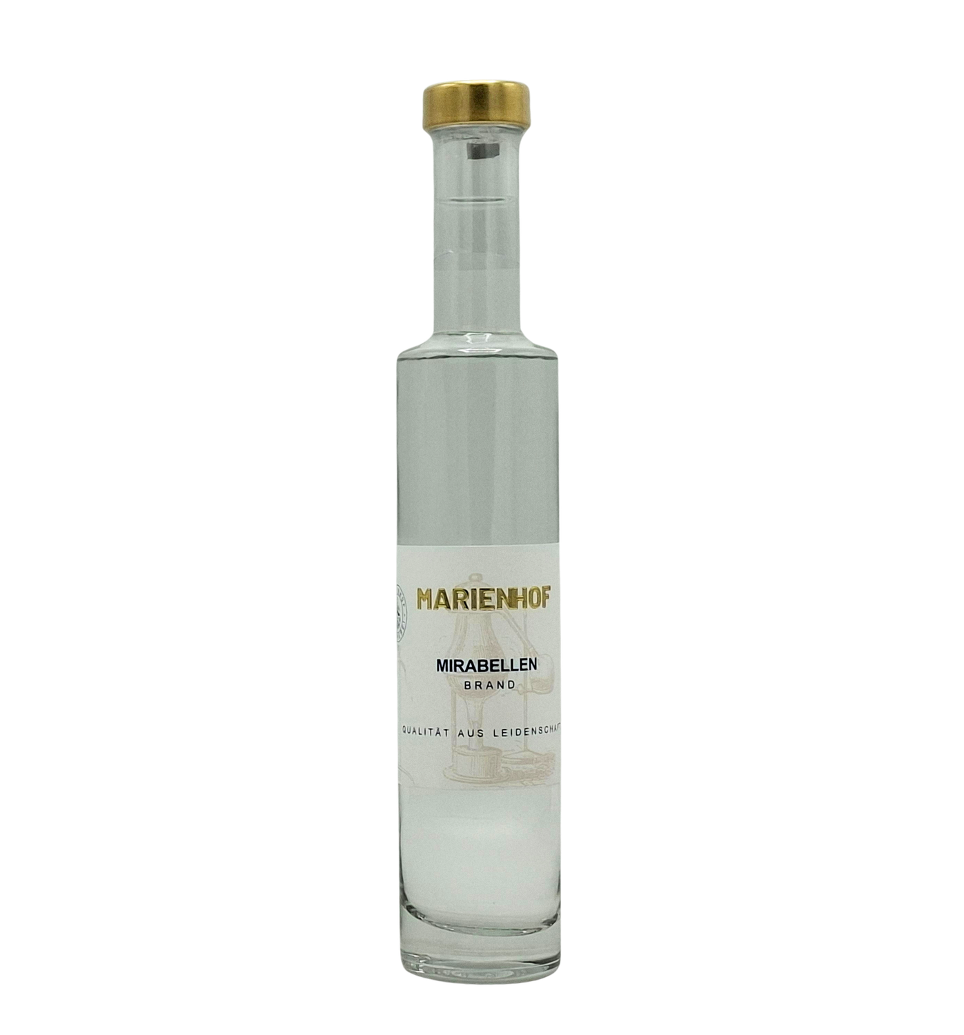 Marienhof Mirabellenbrand - Edelobstbrand 40 % Vol. 200 ml (68,00 €/ltr.) Marienhof Mirabellenbrand - Edelobstbrand 40 % Vol. 200 ml (68,00 €/ltr.)