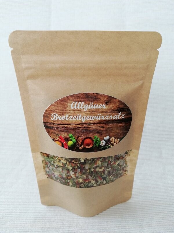 Allgäuer Brotzeitgewürzsalz , Mühlenmischung  50 g Beutel  (59,00 €/kg)