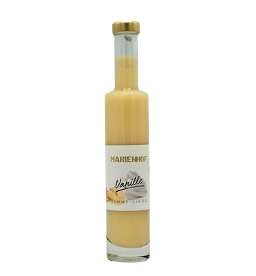 Marienhof Vanille- Sahnelikör 17 % Vol. 200 ml (54,75 €/ltr.) Marienhof Vanille- Sahnelikör 17 % Vol. 200 ml (54,75 €/ltr.)