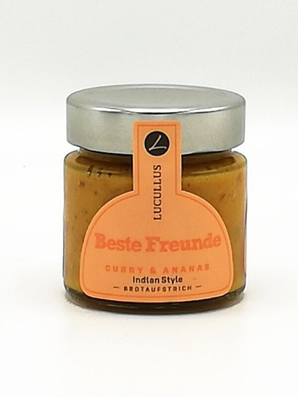 Lucullus Beste Freunde Curry & Ananas - Brotaufstrich 125 g (31,92 €/kg) Lucullus Beste Freunde Curry & Ananas - Brotaufstrich 125 g (31,92 €/kg)