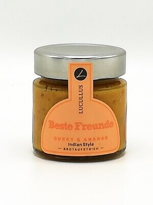 Lucullus Beste Freunde Curry & Ananas - Brotaufstrich 125 g (31,92 €/kg) Lucullus Beste Freunde Curry & Ananas - Brotaufstrich 125 g (31,92 €/kg)