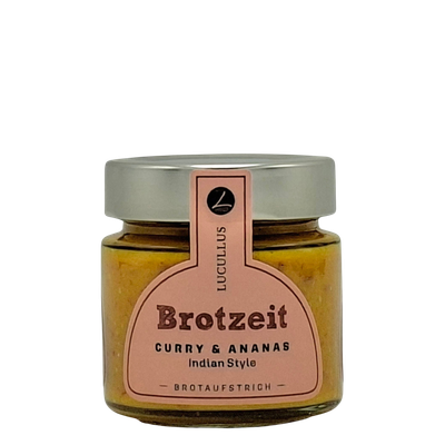 Lucullus Brotzeit Curry & Ananas - Brotaufstrich 125 g (31,92 €/kg) Lucullus Brotzeit Curry & Ananas - Brotaufstrich 125 g (31,92 €/kg)