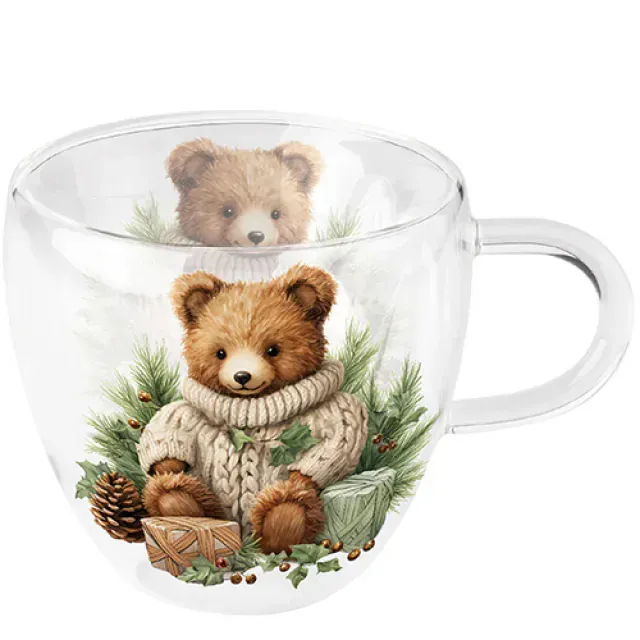 Ambiente doppelwandiges Glas 0,2 l Ambiente doppelwandiges Glas 0,2 l "Kuschelbär"