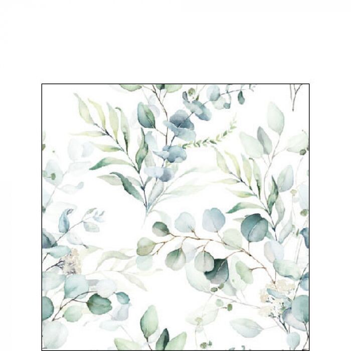 Ambiente Serviette Eucalyptus all over 25 x 25 cm Ambiente Serviette Eucalyptus all over 25 x 25 cm