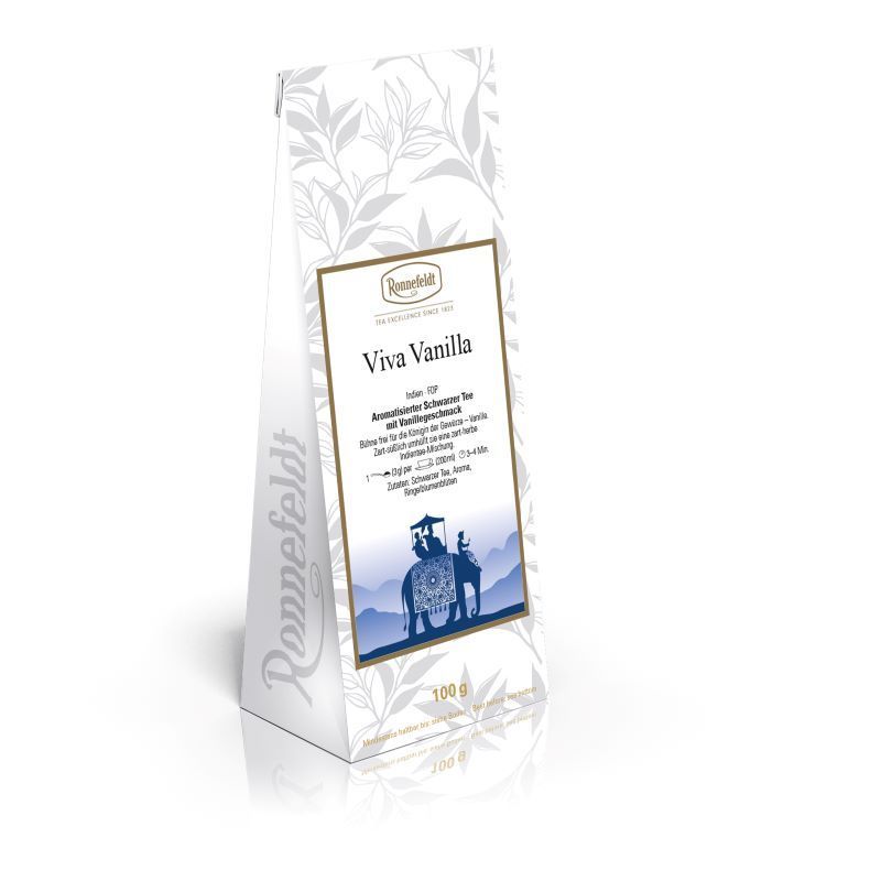 Ronnefeldt Viva Vanilla Aromatisierter Schwarzer Tee 100 g (6,20 € / kg) Ronnefeldt Viva Vanilla Aromatisierter Schwarzer Tee 100 g (6,20 € / kg)