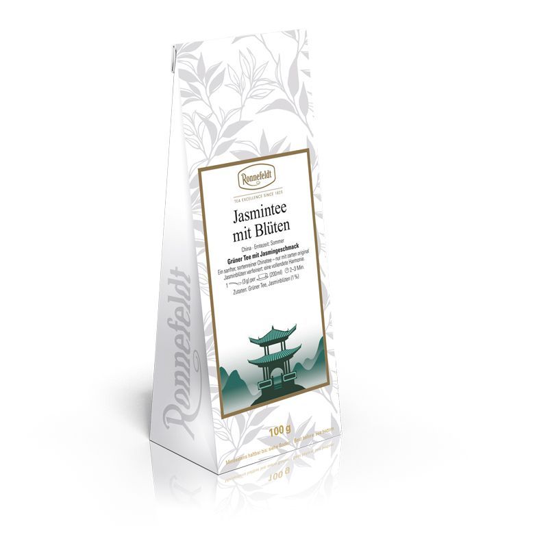 Ronnefeldt Jasmintee mit Blüten 100 g (66,00 € / kg) Ronnefeldt Jasmintee mit Blüten 100 g (66,00 € / kg)