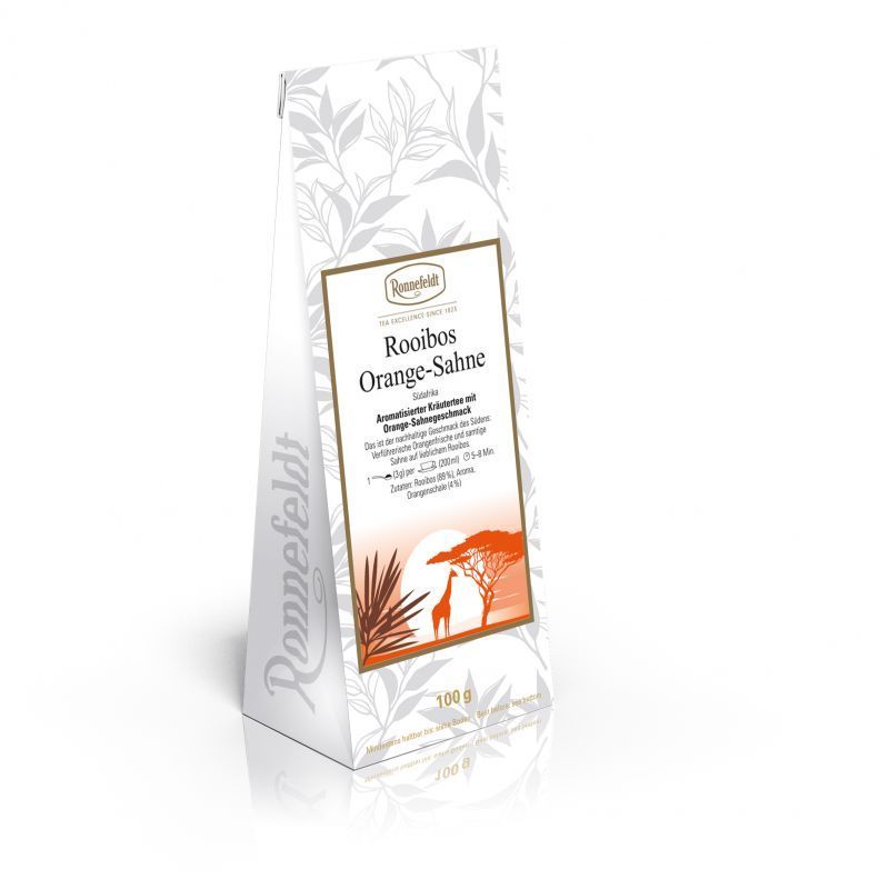 Ronnefeldt Rooibos Orange-Sahne - aromatisierter Kräutertee 100 g (74,00 € / kg) Ronnefeldt Rooibos Orange-Sahne - aromatisierter Kräutertee 100 g (74,00 € / kg)