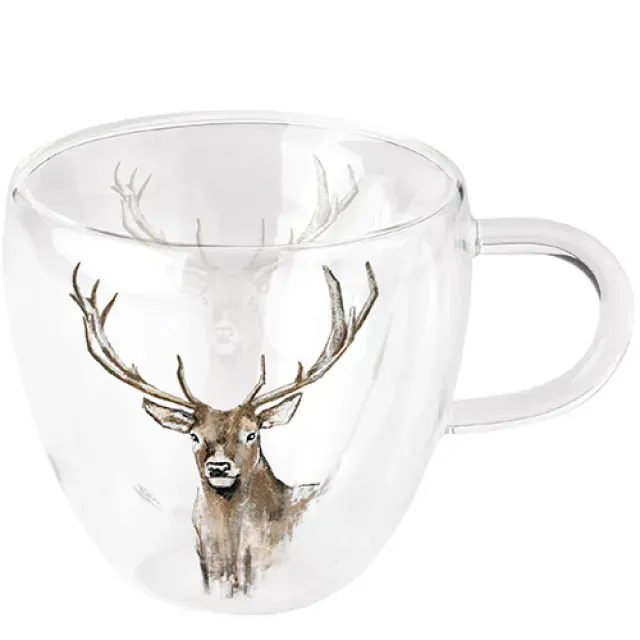 Ambiente doppelwandiges Glas 0,2 l Ambiente doppelwandiges Glas 0,2 l "Hirsch"
