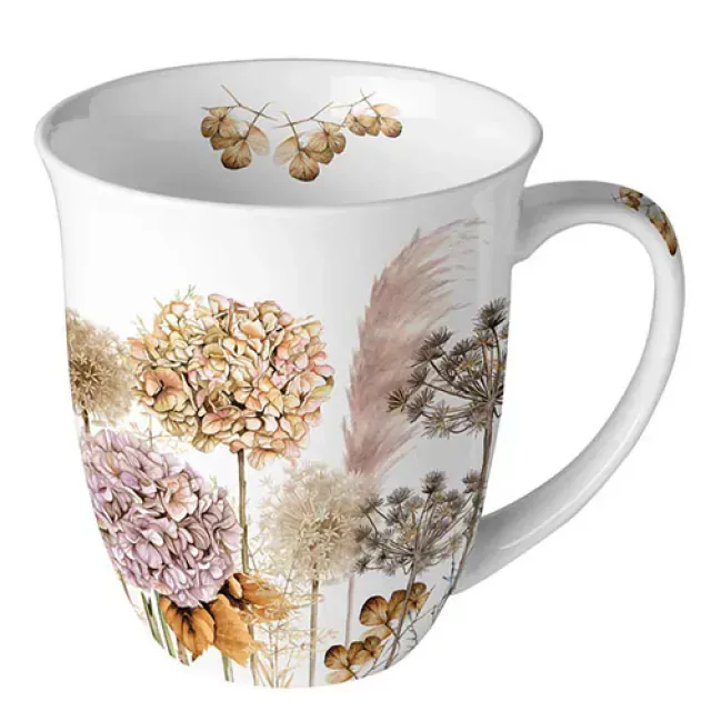 Ambiente Tasse 400 ml "Trockenblumen"