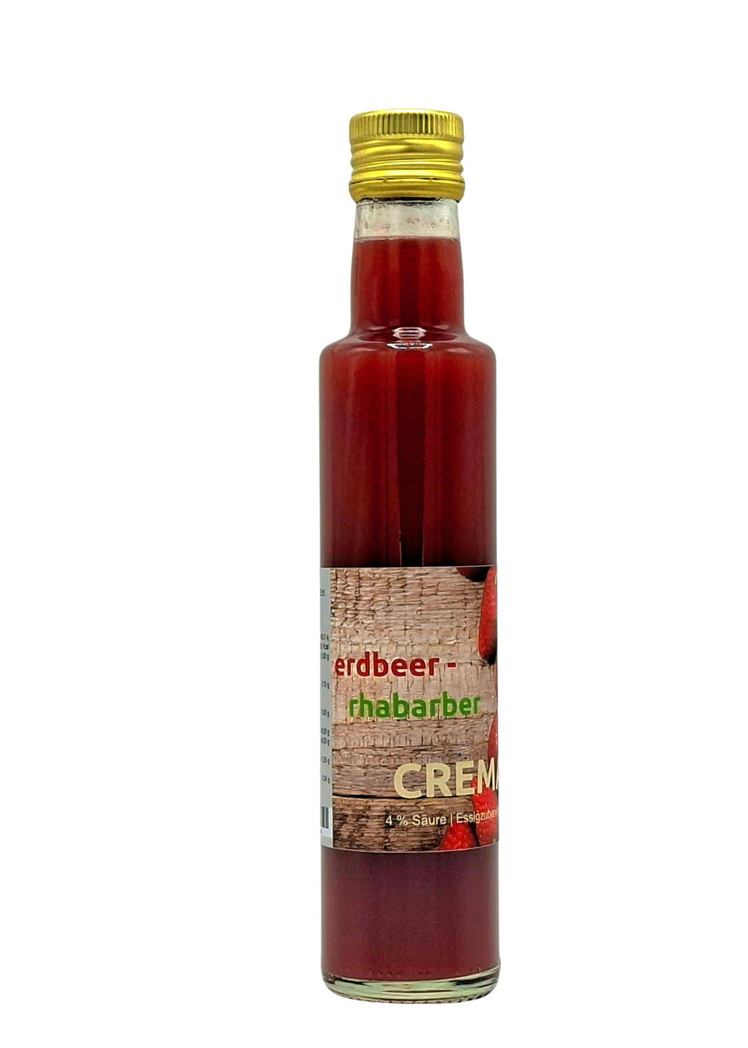 Erdbeer - Rhabarber - Crema 4 % Säure 250 ml ( 35,80 €/ltr.)